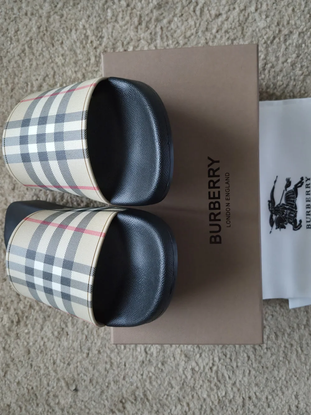Burberry Mens/Womens Slides Size Europe 41, M8, W9.5